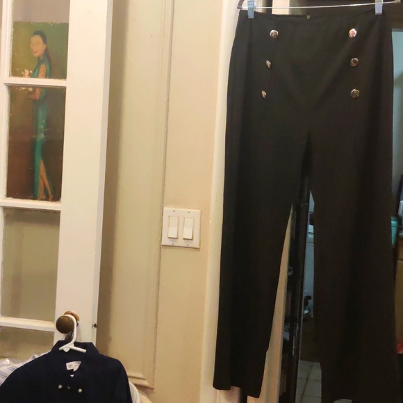 SHEIN Black stretchy sailor style pant-NWOT - Picture 1 of 5